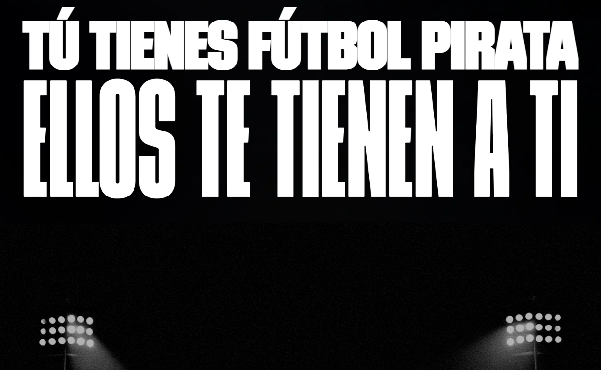 Desde LaLiga se promueve el mensaje de ver el fútbol "de forma segura, legal y con calidad