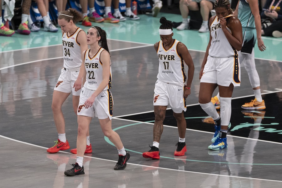 Jugadoras de la WNBA, durante un encuentro la pasada temporada.